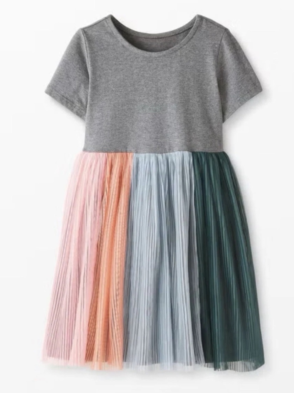 Hanna Andersson Toddler Girl Tulle Rainbow Dress 3T
